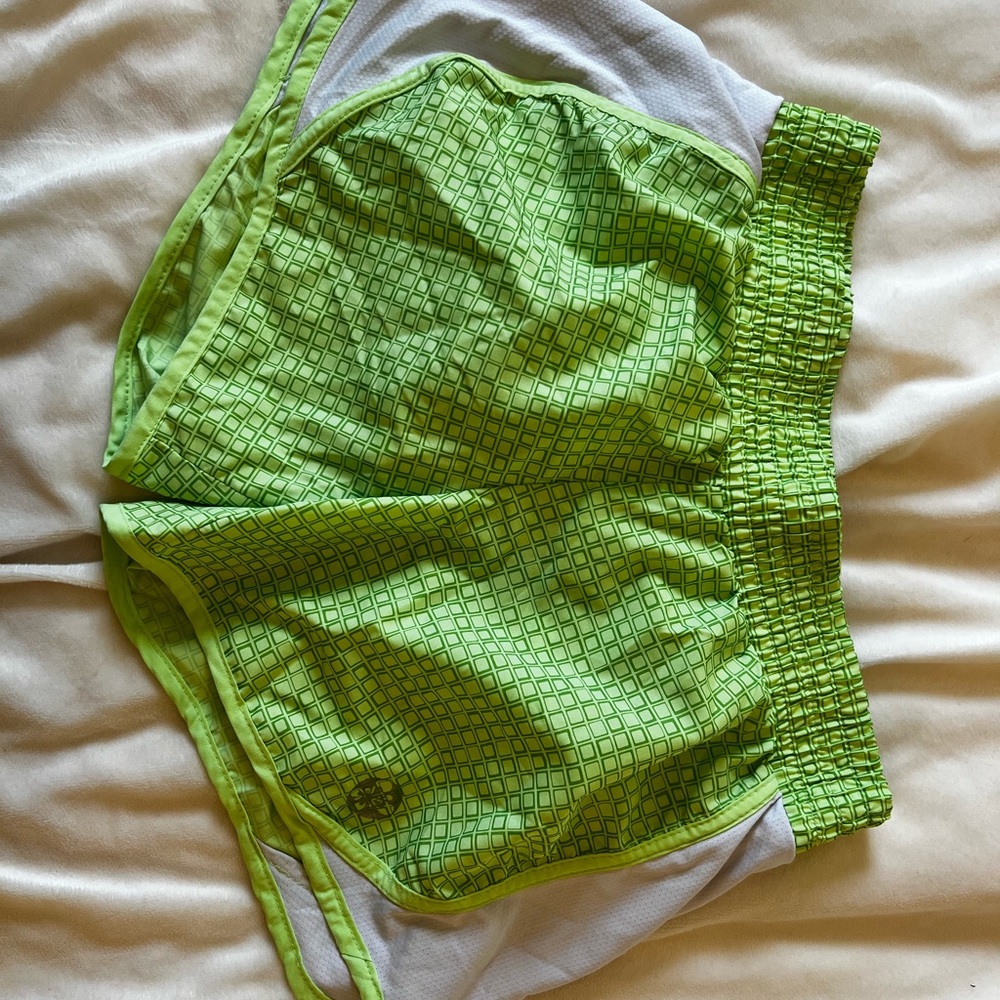 Old Navy Vibrant Green Geometric Shorts
